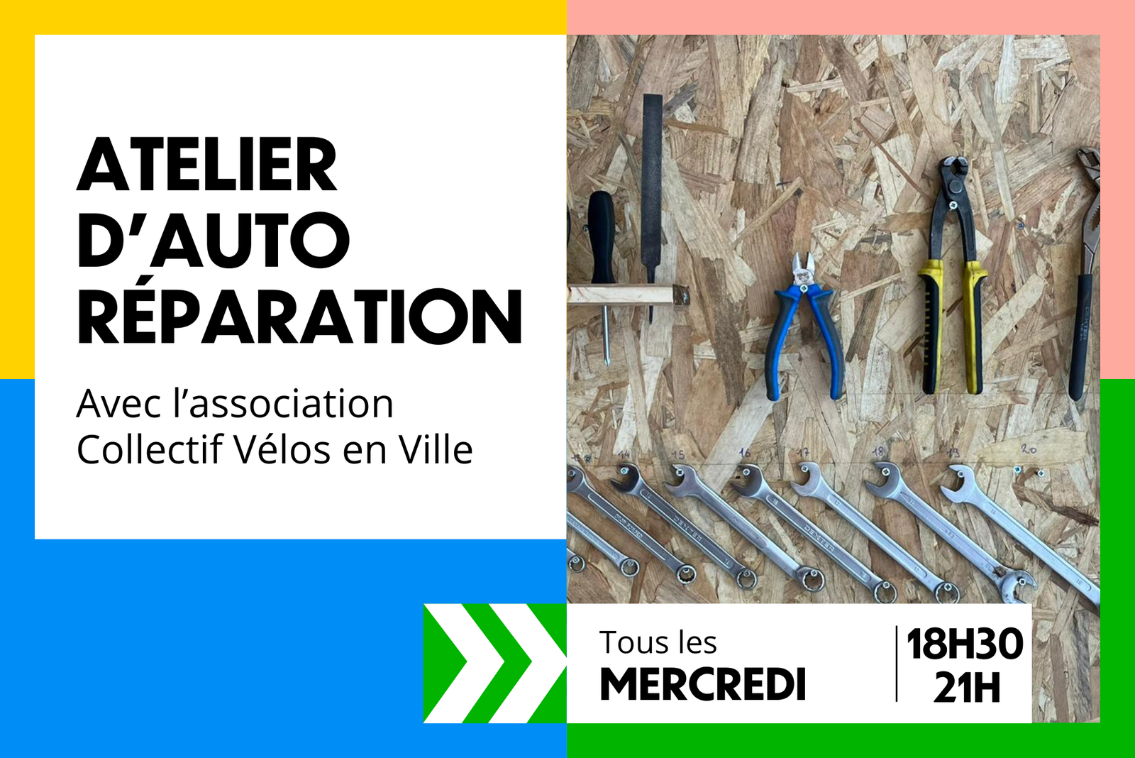 Atelier d'auto-réparation Vélos en Ville
